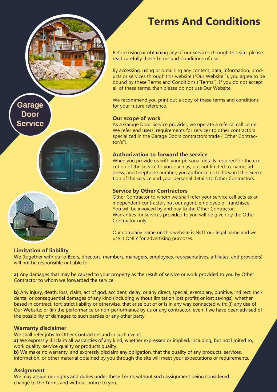 Elite Garage Door Service Harrison, NY 914-401-0923 - terms6